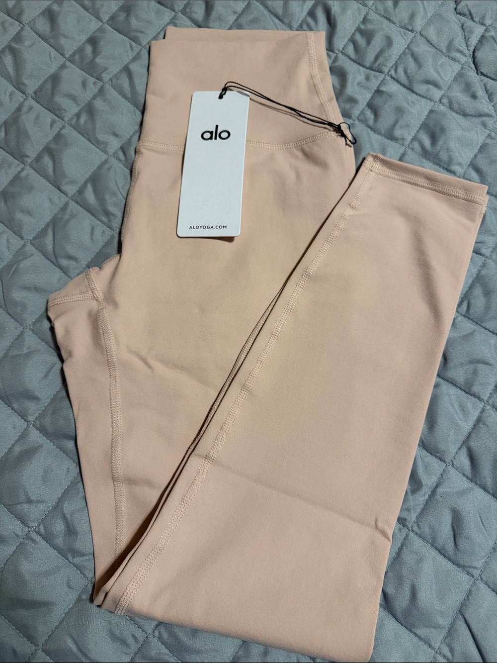 ALO Yoga 7/8 High Waist Pink Quartz Airbrush Leggings